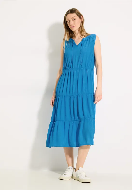 Struktur Midikleid azure blue