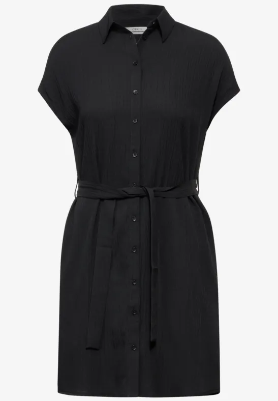 Kleid mit Struktur Black