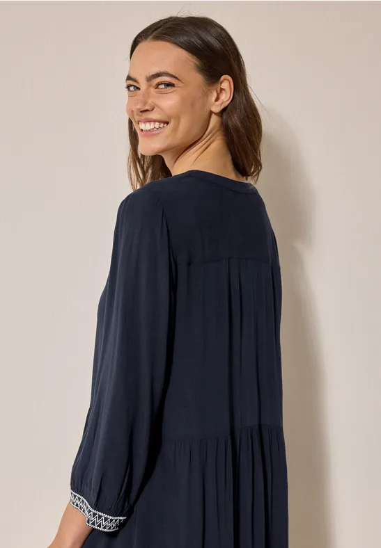 Robe-tunique en viscose universal blue