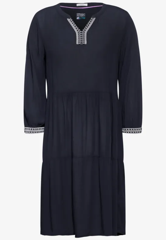 Robe-tunique en viscose universal blue
