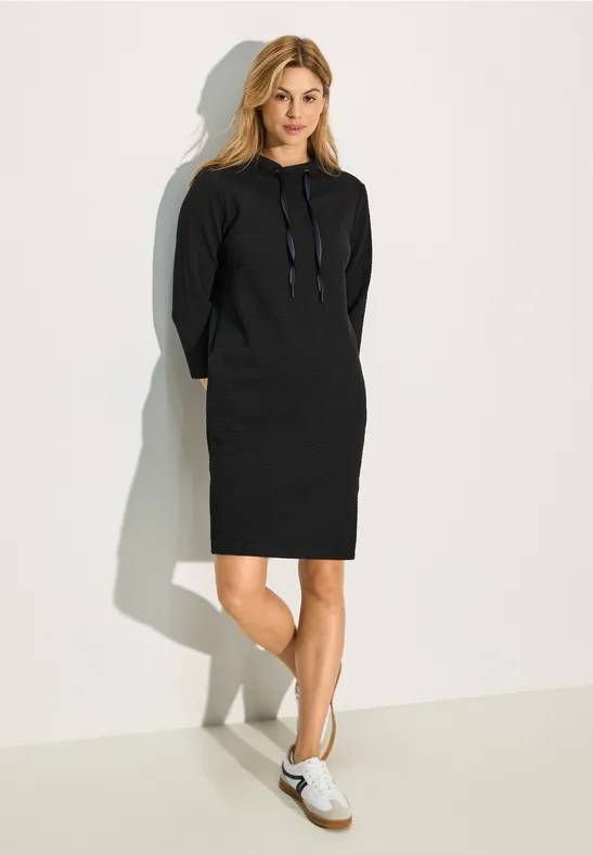 Strukturkleid Black