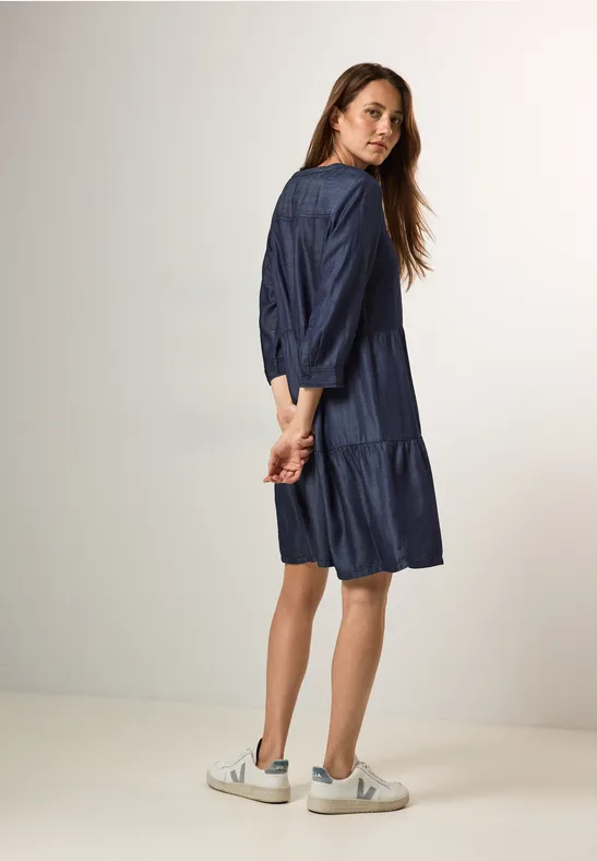 Robe en lyocell Dark blue wash