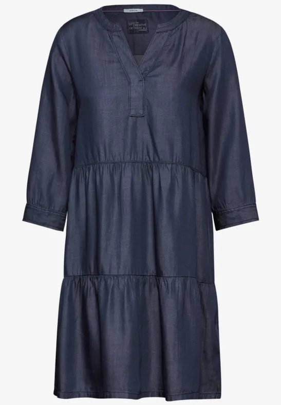 Robe en lyocell Dark blue wash