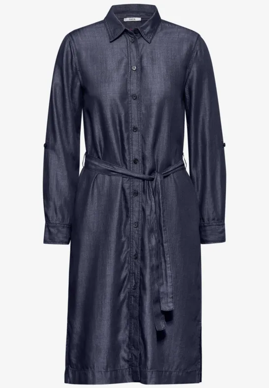 Lyocellkleid Dark blue wash