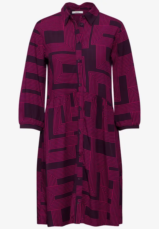 Bedrucktes Kleid beloved berry