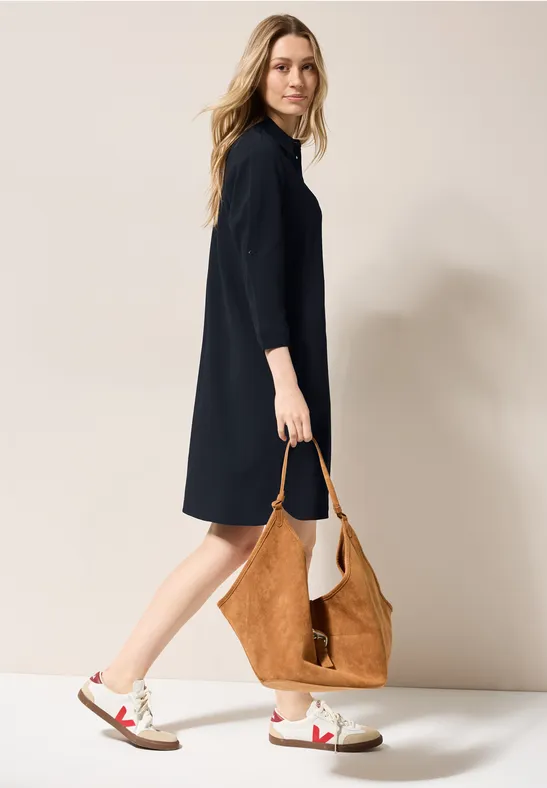 Kleid mit Struktur universal blue