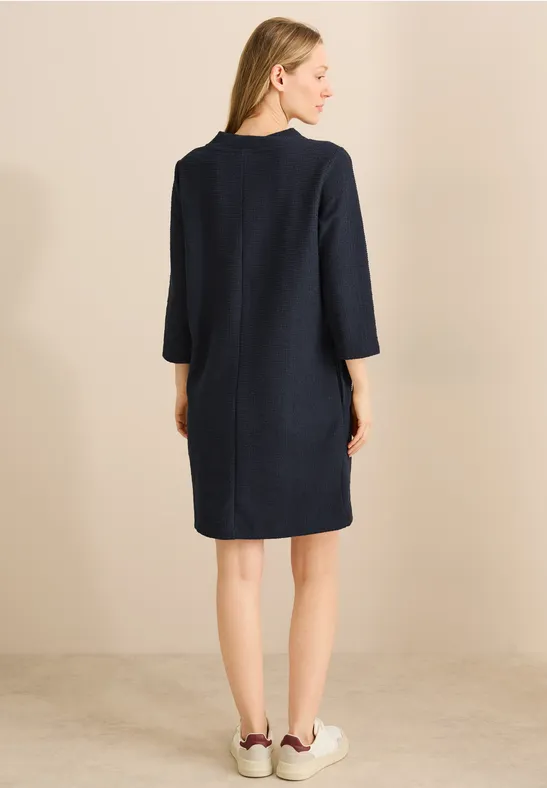 Robe structurée en couleur unie universal blue