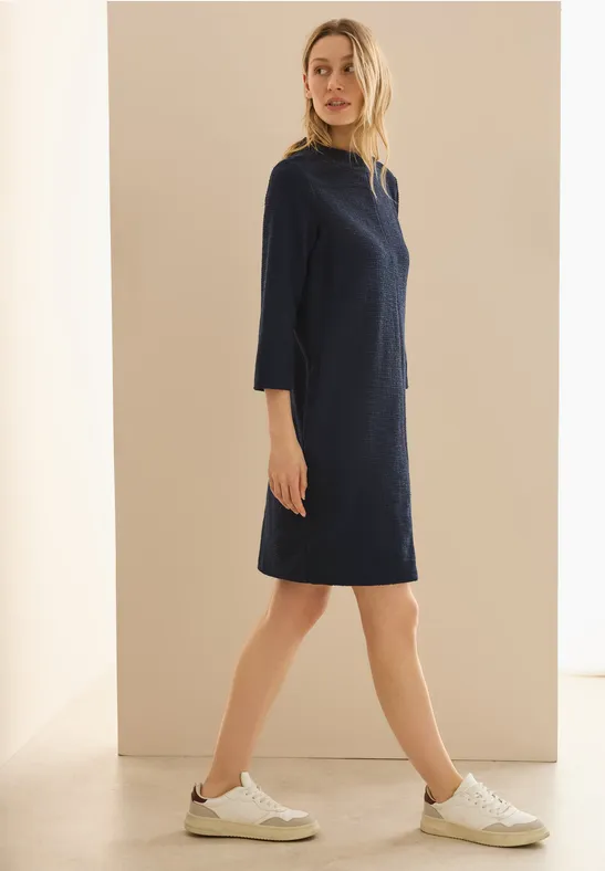 Robe structurée en couleur unie universal blue