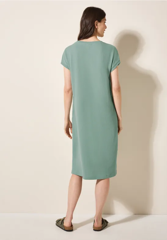Jacquard Kleid matcha green