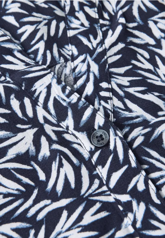 Gemustertes Strukturkleid urban dark blue