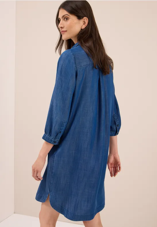 Softes Lyocell-Kleid mid blue wash