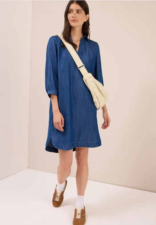Softes Lyocell-Kleid mid blue wash