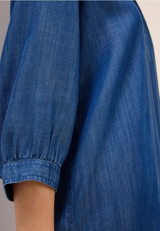 Softes Lyocell-Kleid mid blue wash