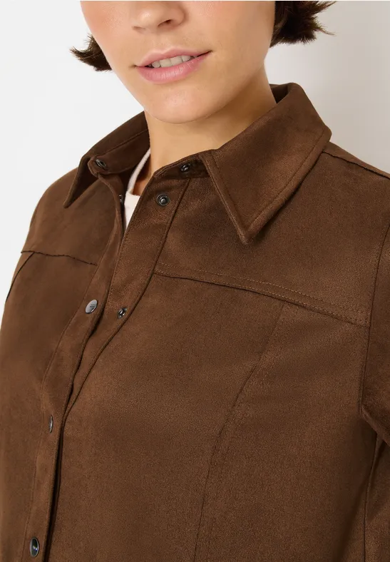 Velourskleid mocha caramel