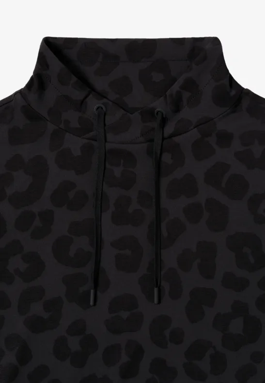 Leo Jacquard Kleid Black
