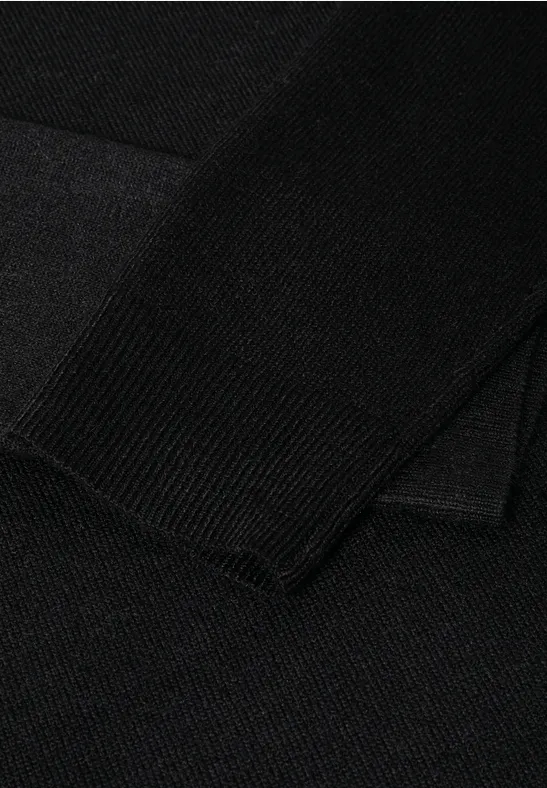 Kuscheliges Rollkragen Kleid Black