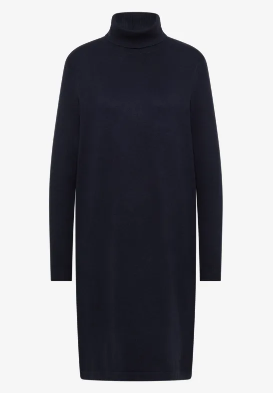 Kuscheliges Rollkragen Kleid urban dark blue