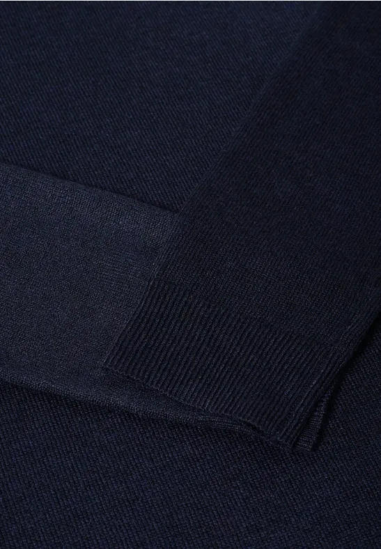 Kuscheliges Rollkragen Kleid urban dark blue