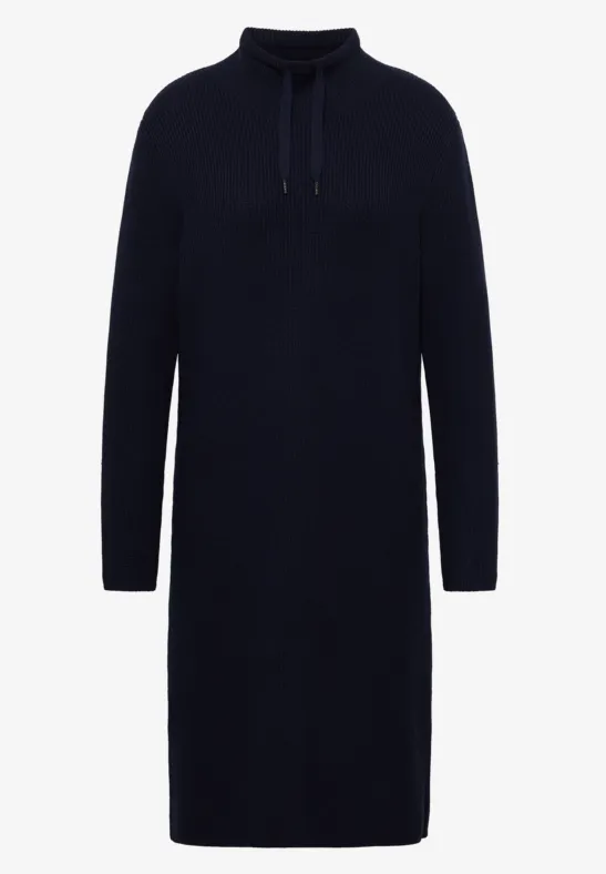 Cosy Rippstruktur Kleid urban dark blue