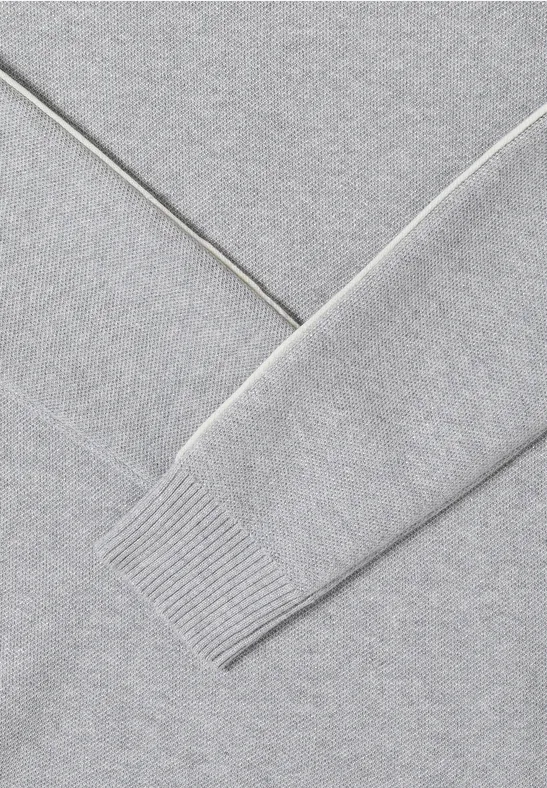 Glitzerkleid mit Kapuze luna grey melange