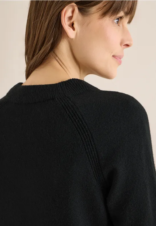 Softes Strickkleid Black