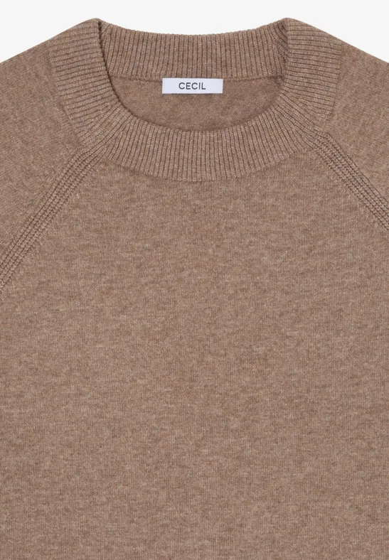 Softes Strickkleid urban taupe melange