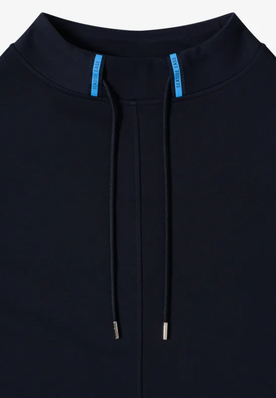 Kleid in Unifarbe universal blue