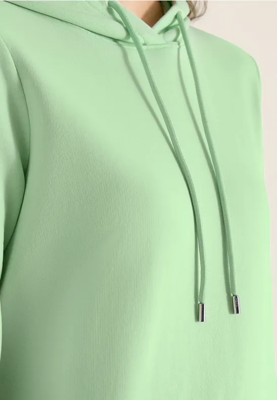 Knielanges Kleid mit Kapuze juicy lime