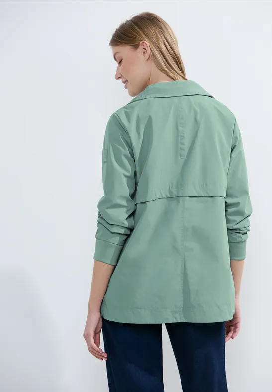 Veste trench courte breezy mint