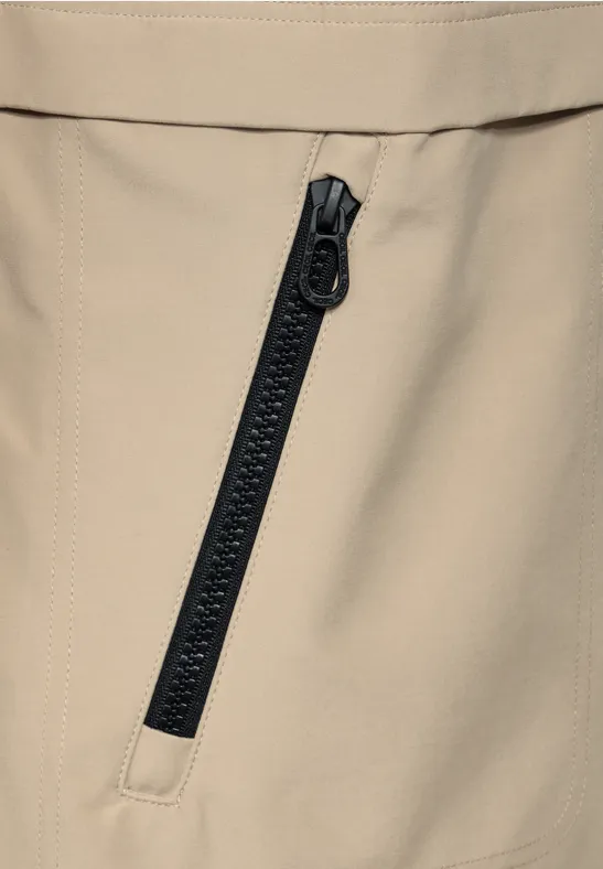Veste trench courte creamy almond beige