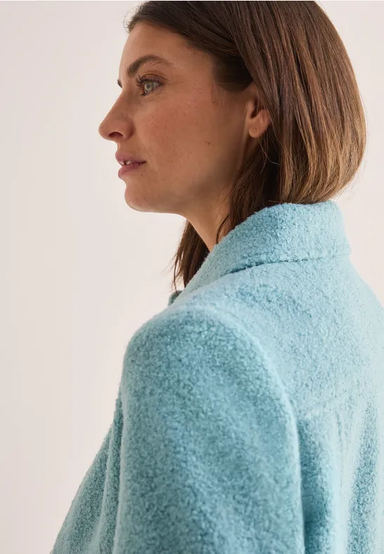 Veste aspect laine strong mint