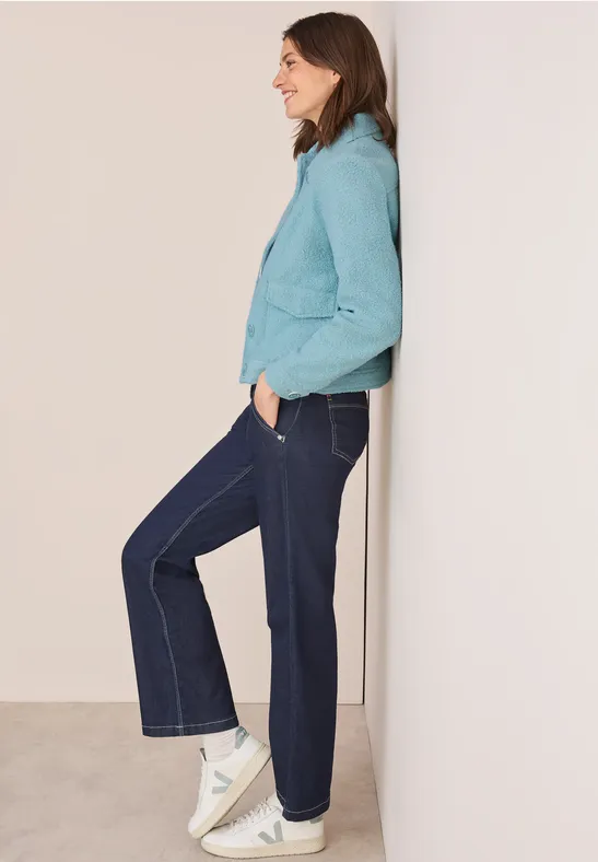 Veste aspect laine strong mint