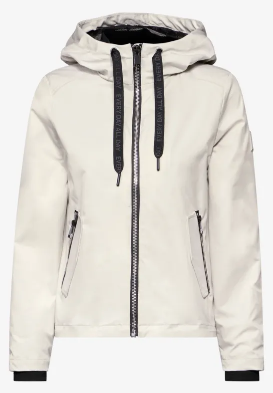 Veste courte beige meringues