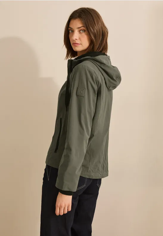 Veste courte earthy khaki