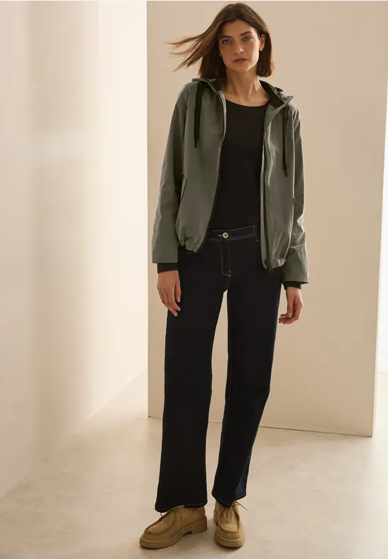 Veste courte earthy khaki