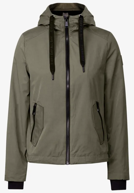 Veste courte earthy khaki