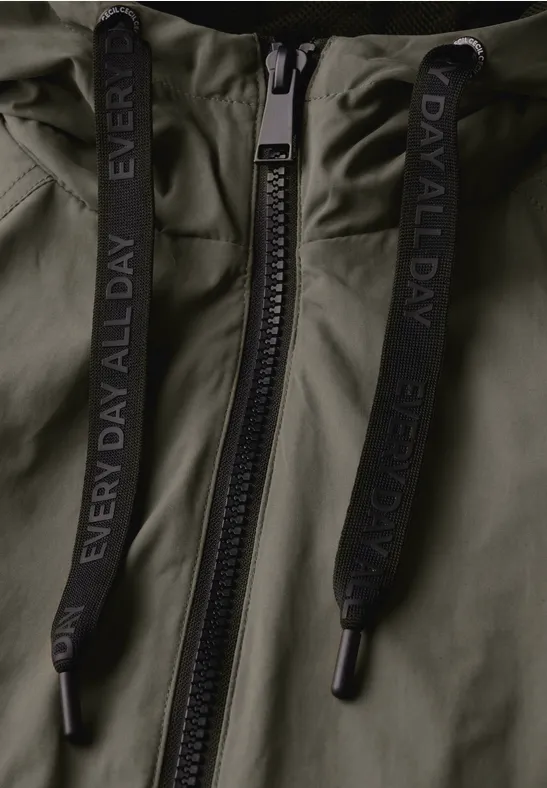 Veste courte earthy khaki