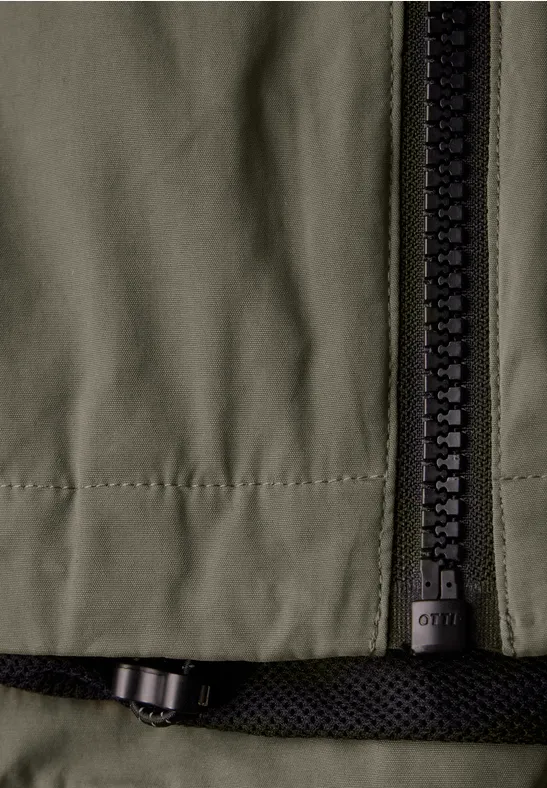 Veste courte earthy khaki