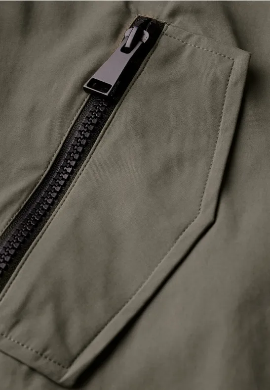 Veste courte earthy khaki