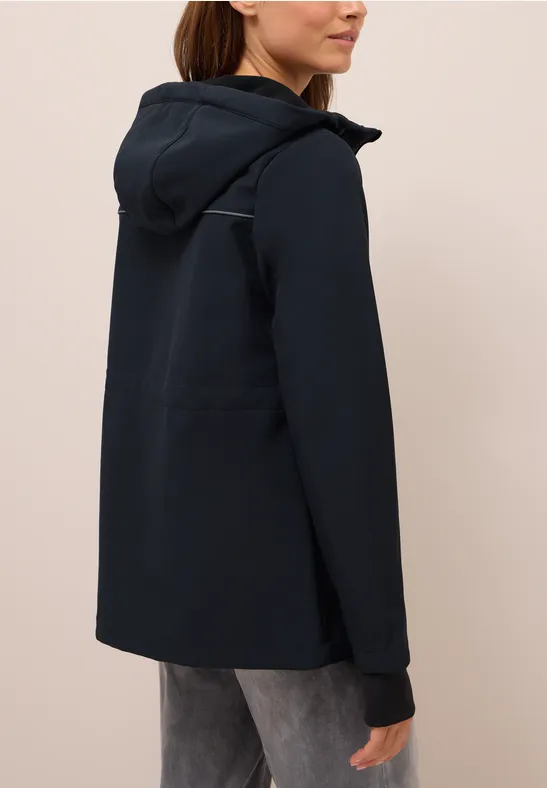 Midi Softshell Jacke dark navy blue