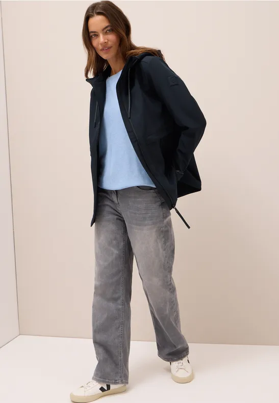 Midi Softshell Jacke dark navy blue