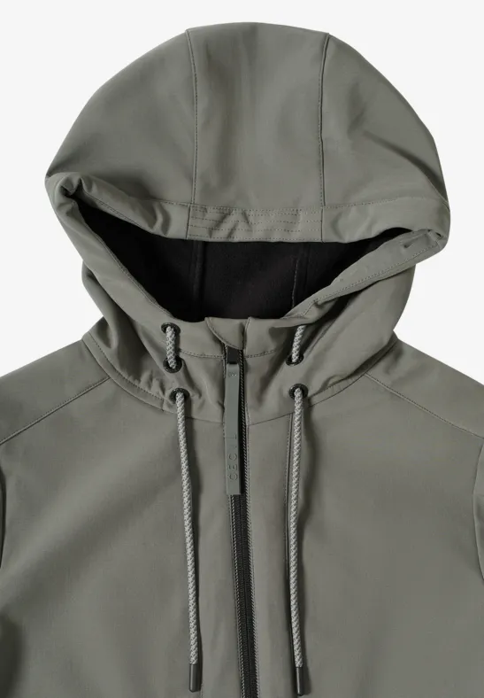 Midi Softshell Jacke pastel olive