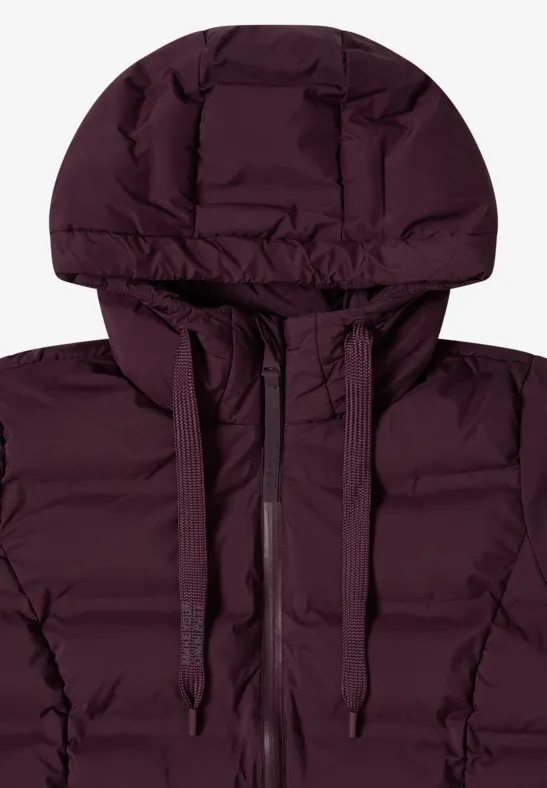 Jacke mit verklebten Nähten dark plum