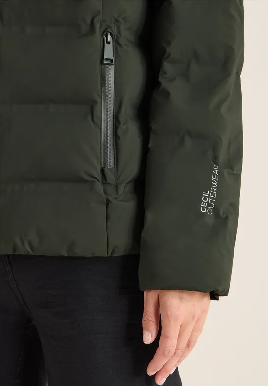 Veste avec coutures collées olive wood