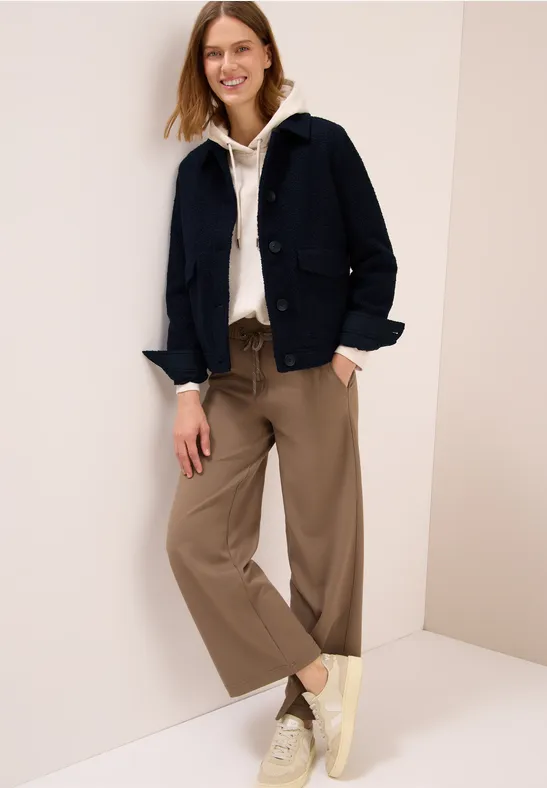 Jacke in Wolloptik dark navy blue