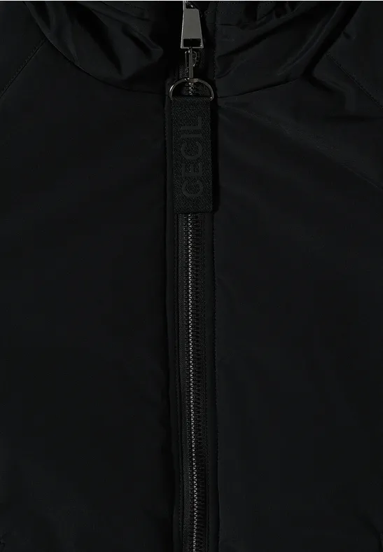 Gefütterte Jacke Black