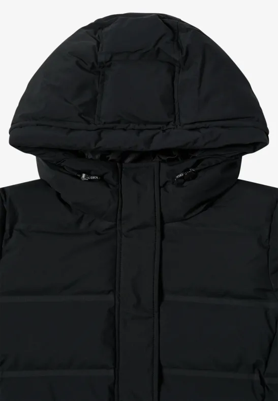 Sportive Jacke mit Kapuze Black