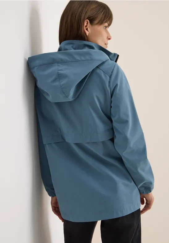 Veste trench courte moonstone blue