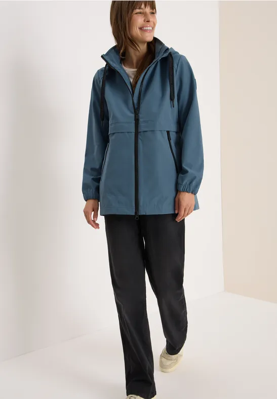 Veste trench courte moonstone blue