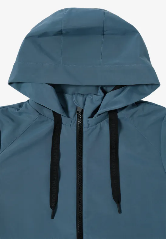 Veste trench courte moonstone blue